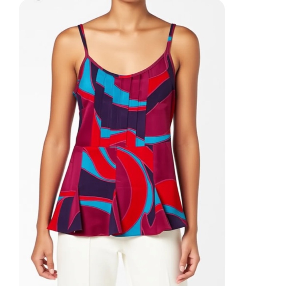 Vintage Julie Haus Graphic Silk Camisole